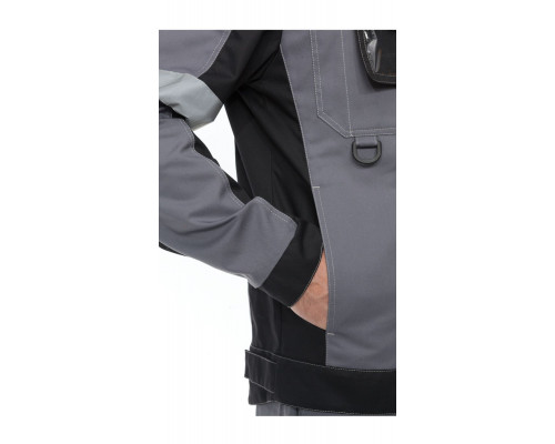 Куртка мужская летняя "Виват" серо-черно-красная