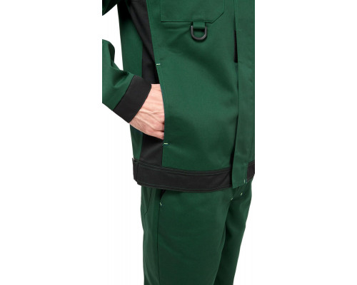 Костюм мужской рабочий летний "Джокер" МВО с брюками зеленый-черный