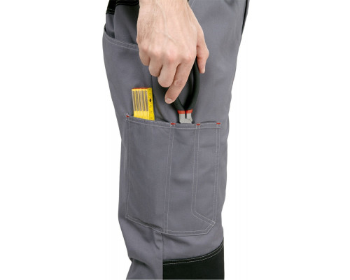 Костюм мужской рабочий летний "Гудзон" NEW с пк серый-черный