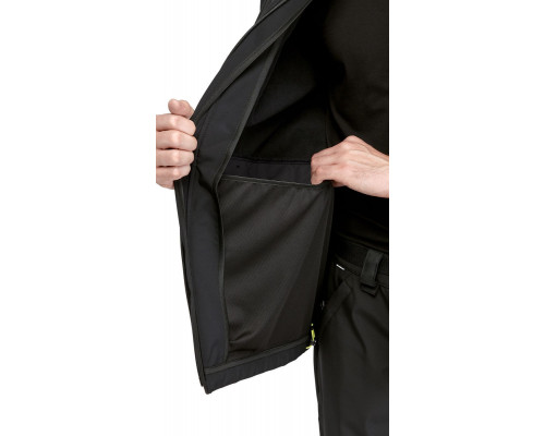 Куртка-софтшелл мужская демисезонная «Геолэндер», чёрная