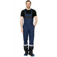 Полукомбинезон мужской рабочий летний для ИТР "Виват" NEW сине-черный